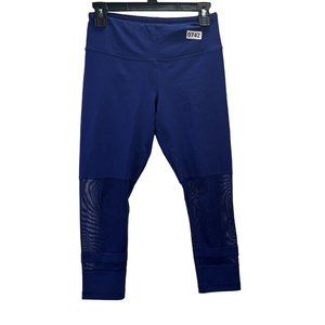 90 Degree by Reflex Womens Stretch Pull On Yoga Leggings Size S Color Blue